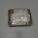 QCAA Flag Three Leaf 3-1/2" Bifold Shutter Hinge for Non-Mortise Cabinet Hardware, White, Made in Taiwan, 24 Pack