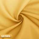 OLANLY Luxury Yellow and White Ombre Shower Curtain Sets with 12 Hooks, Waterproof and Washable Decorative Shower Curtains for Bathroom, 72x72 Inches