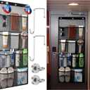Hushee Over the Door Organizer or Cruise Ships Magnetic Mesh Shower Organizer Hanging Quick-dry Bathroom Toiletry Bag for Cruise Storage with Strong Magnetic