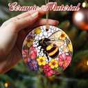 2 x Christmas Ornaments, Bee Ornament, Christmas Tree Ornaments, Xmas Decorations, Holiday Decorations, Gifts for Bee Lovers, Holiday Party Gifts, and Xmas Gift Ideas