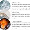 MU16 Jelly Collection short wine glass Crystal Wine Glasses, 11.2 oz  Lead-Free Drinking Glasses for Easter, Parties, Weddings, and Anniversaries Azure Raspberry