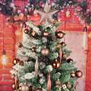 30ct Christmas Ball Ornaments, 3.15" Shatterproof Halloween Tree Decorations, Perfect Hanging Ball for Indoor/Outdoor Holiday Party Decor (Brown)