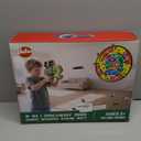 VATOS 2 Pack Bow and Arrow Toy with LED Light - 4 in 1 Archery & Dart Game Set with 20 Suction Cup Arrows, Shark Glow Target & Dart Board - Indoor/Outdoor Birthday Gift for Kids Boys Girls Ages 5-12 (Blue)