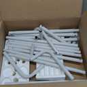 Wedding Welcome Sign Stand Holder - Adjustable Easel for Wedding Signs Stand & Seating Charts, Metal Easel Stand for Sign Reception Display, White Welcome Hanging Sign Holder for Party, Events