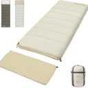 Naturehike Camping Sleeping Bag for Adults, 36/54, Spliceable Double Sleeping Bag 3 Seasons, Lightweight Waterproof Sleep Bags for Cold&Warm Weather (Off white-ISO limit 46)