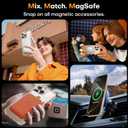 3 x TAURI for iPhone 16 Pro Case with Camera Control Button, Compatible with MagSafe [Not-Yellowing], Military-Grade Protection, Slim Shockproof Magnetic Phone Case for iPhone 16 Pro 6.3", Clear