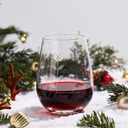 Unique Monogrammed Stemless Wine Glasses - Personalized with Letter L Initial, 16 Oz Capacity, Handcrafted Crystal Stemless Glasses with Engraved Initials - Ideal Wine Gifts for Women, Men