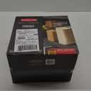 Rubbermaid Brilliance Plastic Food Storage Pantry Baking Set, 3 Containers with Lids (6 Pieces Total), BPA-Free, Clear
