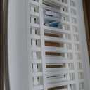 IRIS USA Dog Playpen with Door, 24 4 Panel Pet Exercise Pen  Indoor Outdoor Puppy Play Pen, Portable Plastic Pet Fence for Small Medium Dogs, Foldable 35 x 35 x 24, White