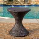 Christopher Knight Home Franklin Outdoor Wicker Hourglass Side Table, Multibrown