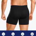 TAILONG Men's Compression Shorts with Side Pocket, Breathable Mesh Running Compression Underwear Workout Shorts for Athletic, Size L
