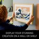 LEGO Art Hokusai The Great Wave Framed Japanese Wall Art Building Set - Unique Wall Decor for Home, Room, or Office - Fun Activity for Adults, Ages 18+ - Gift for Men and Women - 31208, Medium, Small