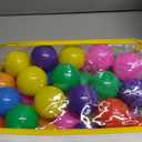 Ball Pit Balls Phthalate Free BPA Free Crush Proof Plastic - 7 Bright Colors in Reusable Play Toys for Kids with Storage Bag