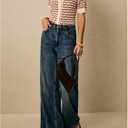 SweatyRocks Women's V Neck Striped Button Down Cardigan Casual Short Sleeve Crochet Sweater (S)