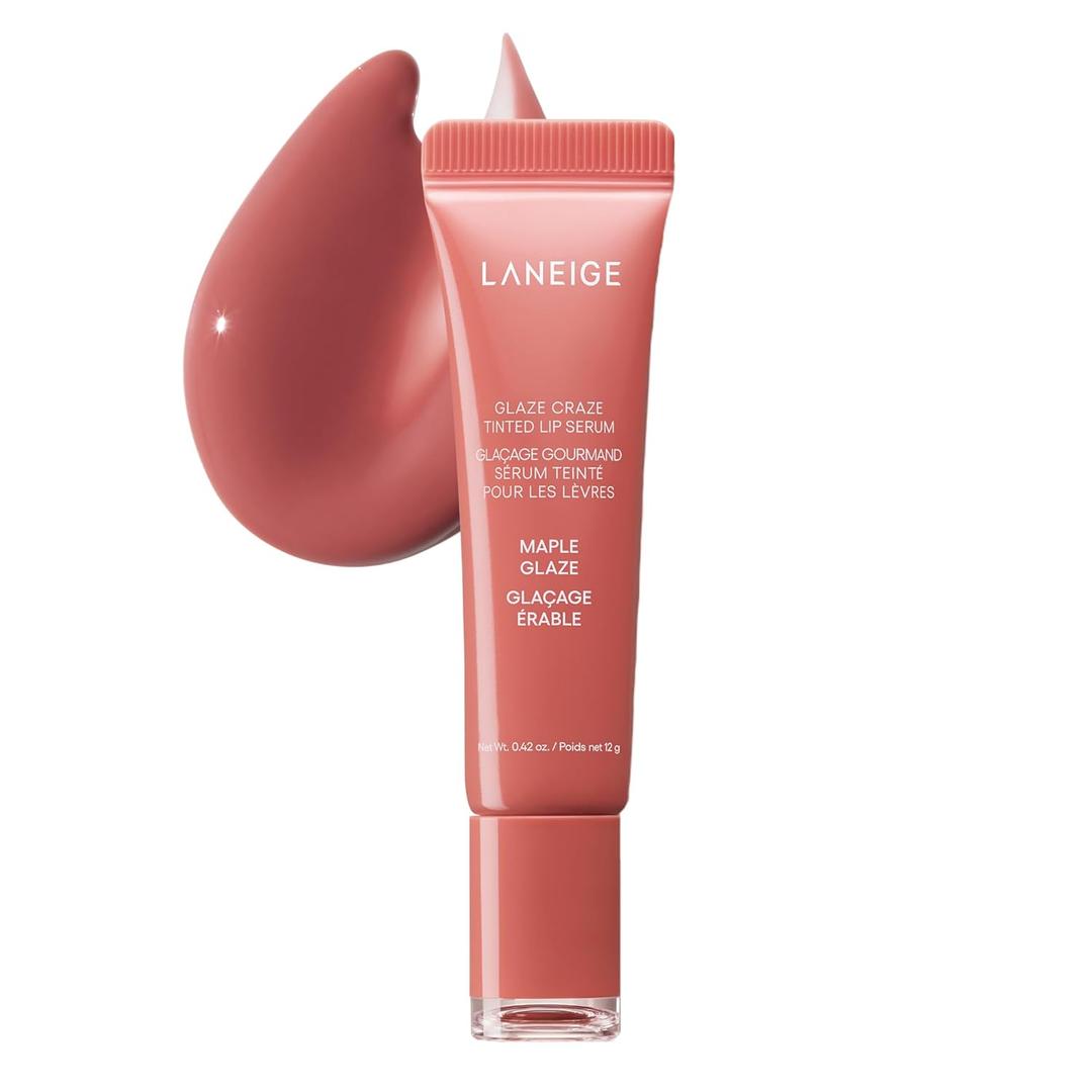 LANEIGE Glaze Craze Tinted Lip Serum: Hydrating Lip Serum for Glossy, Nourished Lips with Plumping Polypeptides