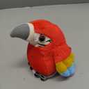 Roicaholy Shoulder Plush Parrot Magnet, Magnetic Shoulder Parrot, Bird Stuffed Animal Pirate Costume Accessories Cosplay Prop for Halloween (Red)