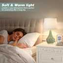 Seealle Modern Green Table Lamps Set of 2 - Bedside Lamps for Night Stands, 19.4" Bedroom Lamps for Living Room Sage Green Lamps with Rocker Switch