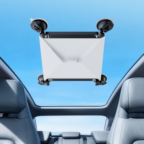 Starlink Mini Mount, Starlink Mini Suction Cup Mount for Car Windows & Sunroofs, Secure Mounting Kit with 2 Spare Cups & Anti-Slip Pad,All-Weather Stability for RVs, Trucks & Boats (Black/Deep Black)