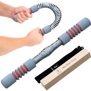 Zenooze's Power Twister Flex Bar, The Ultimate Upper Body Exercise Equipment for Strengthening Your Chest Workout, Shoulders,Biceps, Arms, Forearm Strengthener, Resorte para Hacer Ejercicio