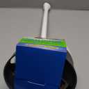 Clorox Toilet Plunger with Hideaway Holder Caddy Heavy-Duty Compact Design with Non-Skid Rubber Base for Bathroom Convenient Storage Toilet Unclogger, 6.5x19.5-Inch, White