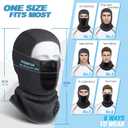 Balaclava Ski Mask (with Breathable Holes) Windproof Winter Fleece Neck Face Warmer for Men&Women (Blue)