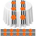 Mindsoft 6 Pcs Basketball Party Table Runner 60 x 6 Inch Sports Tablecloth Runner Field Tablecloth Striped Basketball Table Runner for Sports Party Dining Room