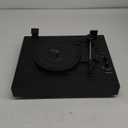 Vintage 3-Speed Turntable Bluetooth Input Record Player Vinyl Record Player with Twin Built-in Stereo Speakers,Auto Stop,RCA Output, Full Size Platter,Acrylic Dust Cover, Black Wood