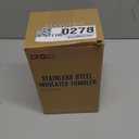 ALOUFEA 20 oz Insulated Coffee Mug Tumbler with Handle, Stainless Steel Travel Mug Tumbler with Lid and Straw, Double Wall Vacuum Leak Proof Ice Coffee Thermal Cup, Red