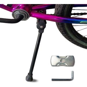 Bike Kickstand Unadjustable for Kids Bicycles Rear Kickstands Heavy-Duty Iron Bike Kick Stand for 16"-29" Wheel Girls and Boys Bike