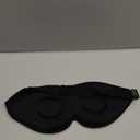 LitBear Sleep Mask for Side Sleeper Women Men, Eye Mask for Sleeping Light Blocking, 3D Contoured Cup Sleeping Mask, Soft Breathable Sleep Eye Mask with Adjustable Elastic Strap for Travel (Pack of 1), Black)