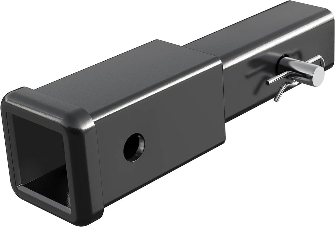 2-inch Receiver Trailer Hitch Extender, GTW 5000lbs/ TW 500lbs, 6-1/4 inches Extension Length, For Bike Rack and Cargo Carriers (Hitch Pin Included)