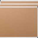 VIZ-PRO Cork Notice Board, 24 X 18 Inches, 3 Pack, Silver Aluminium Frame