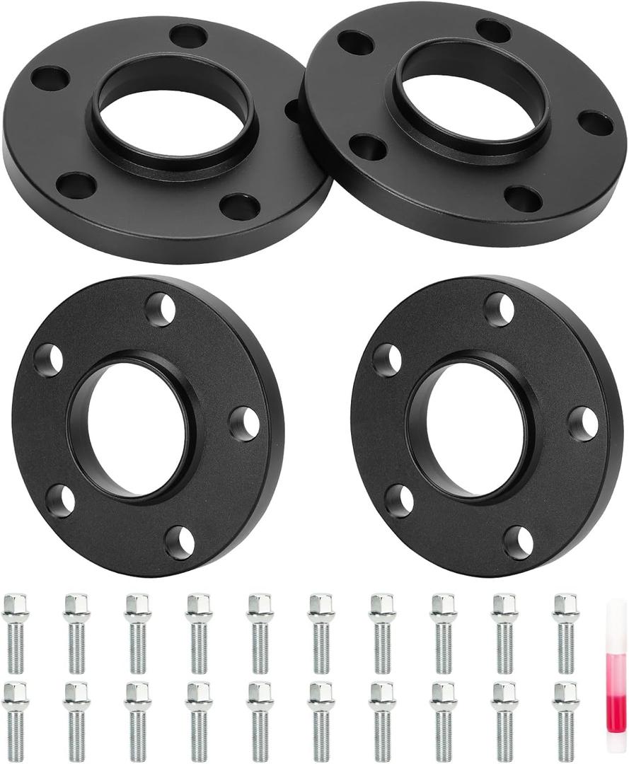 TadaMark 5x112 Hubcentric Wheel Spacers 15mm 5 Lug Wheel Adapter fit for Mercedes Benz Audi A160 A180 A190 A200 B180 B200 B250 C230 C280 C300 C350 C63 B8 A4 S4 A5 S5 66.6mm Bore with M14x1.5 Studs 4pc