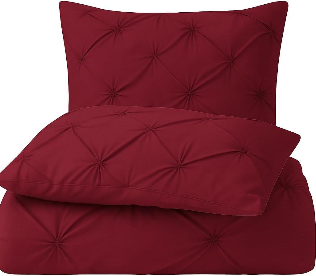 COTTON STICH Pinch Pleated Queen Pillow Shams Set of 2- Burgundy 600 Thread Count Super Soft Pinch Pillow Shams 100% Egyptian Cotton Decorative Pillow Covers Set (Burgundy, Queen 20X30) COTTON STICH Pinch Pleated Queen Pillow Shams Set of 2- Burgundy 600 Thread Count Super Soft Pinch Pillow Shams 100% Egyptian Cotton Decorative Pillow Covers Set (Burgundy, Queen 20X30)
