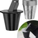 Upgraded Grease Bucket with Lid & 12-Pack Liners - Modified Traeger Accessories, Drip Bucket for Traeger, Pit Boss, Z Grills, Recteq, and More, Smoker Bucket with Grease Catcher for Pellet Grill