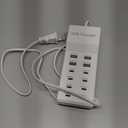 USB Charger, 12-Port Charging Station (4 USB-A Ports and 8 USB-C Ports) Compatible with Multiple Devices for iPhone 15/14/13/12Pro, Tablet PC, Smartphone