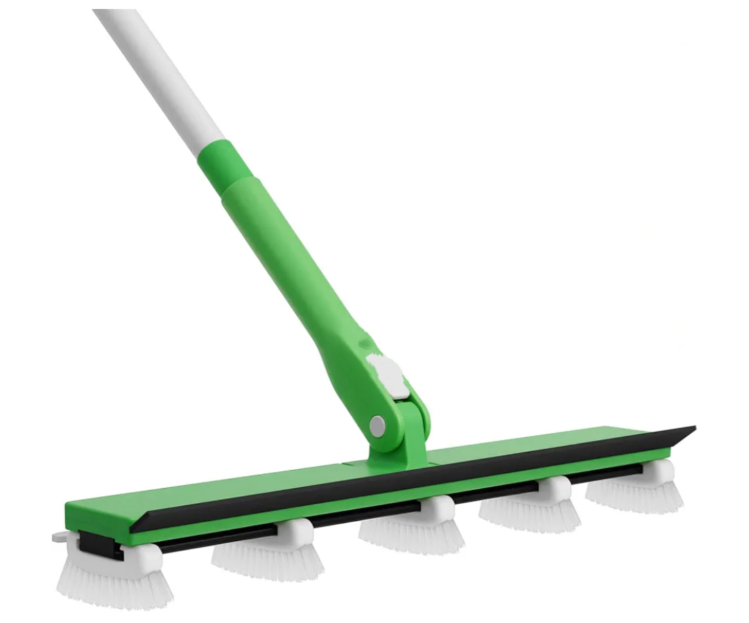 Zavrski Grout Cleaner Brush with 66'' Long Handle Stiff Bristle Multi-Line Cleaner Adjustable Heads Grout Scrub Crevice Cleaning Brush for Tile Floor, Shower, Bathroom, Kitchen, Wall