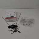 Antena HD de panel plano GE 33688 Pro - Antena interior HDTV VHF / UHF - Alcance de 30 millas Negro