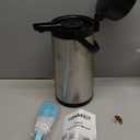 Airpot Coffee Carafe for Keeping Hot,102oz/3L Coffee Dispenser Thermal with Pump,Insulated Stainless Steel Hot Beverage Dispenser for Parties,Thermal Carafe for Hot Drinks Water Tea Chocolate