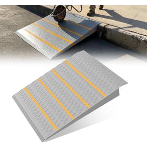Shed Ramps, 33.5" x 31.7" Threshold Ramps for Doorways Home Steps, 800 Lbs Capacity Anti-Slip Portable Ramps for Garages, Barns, Metal Motorcycle Ramp for Wheelchairs, ATV, Lawnmower, Golf Cart