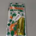 DIYASY St. Patrick's Day Cellophane Candy Bags,160 Pcs Shamrock Treat Goodie Bags Green Clear Plastic Goody Bag with 200 Twist Ties for Irish Day Party Favor