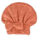 Microfiber Hair Drying Towels Head wrap with Bow-Knot Shower Cap Hair Turban hairWrap Bath Cap for Short or Curly Long & Wet Hair Gift for Women 2pack