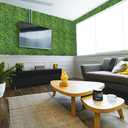 Artificial Ivy Privacy Fence Screen,128"x 72" (64 SQFT) UV-Anti Faux Boxwood Roll Grass Wall Panels for Patio Balcony Privacy, Garden, Backyard Greenery Wall Backdrop Decor