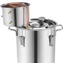 8 l/2 gal,Essential Oil Distiller Kit for Steam Distillation Making and Extracting - Home Equipment DIY from Herbs