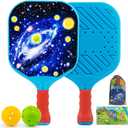 Outdoor Toys for Kids Pickleball Paddles - Outside Beach Yard Games Toy for Kid Ages 4-5-6-7-8-12 Year Old Boys & Girls Gifts, Balls Set of 2, Lightweight & Durable Grip for Small Hands, Beginner