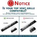 WB34X25406 Microwave Vent Grille, Compatible with GE JNM3163DJ1BB, JNM3163RJ1SS, JNM3184DP8BB JVM3162RJ1SS Top Vent Grille, Microwave Vent Kit Replaces 4465386 AP6040821 PS11774030 EAP11774030