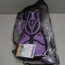 Snorkel Set with Fins for Adults, Snorkeling Gear for Adults Men and Women, Snorkle, Mask Set Adults Dry Top Snorkel Mask Combo Set with Travel Bag for Snorkeling, Diving, Swimming (Small-Medium, Purple)