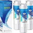 ICEPURE UKF8001 Compatible with Whirlpool EDR4RXD1, 4396395, Maytag UKF8001, UKF8001AXX, EveryDrop Refrigerator Water Filter 4, RFC0900A, UKF8001AXX-200, UKF8001P, 469006, PUR, Puriclean II, Pack of 3