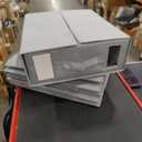 Syeeiex Bed Sheet Organiser Storage, 6 Pack Bedding Storage Box, Foldable Bed Linen Storage with Window and Label, Flavenly Bed Sheet Organizer with Zip for Super King, Blanket, Duvet Cover Set - Grey