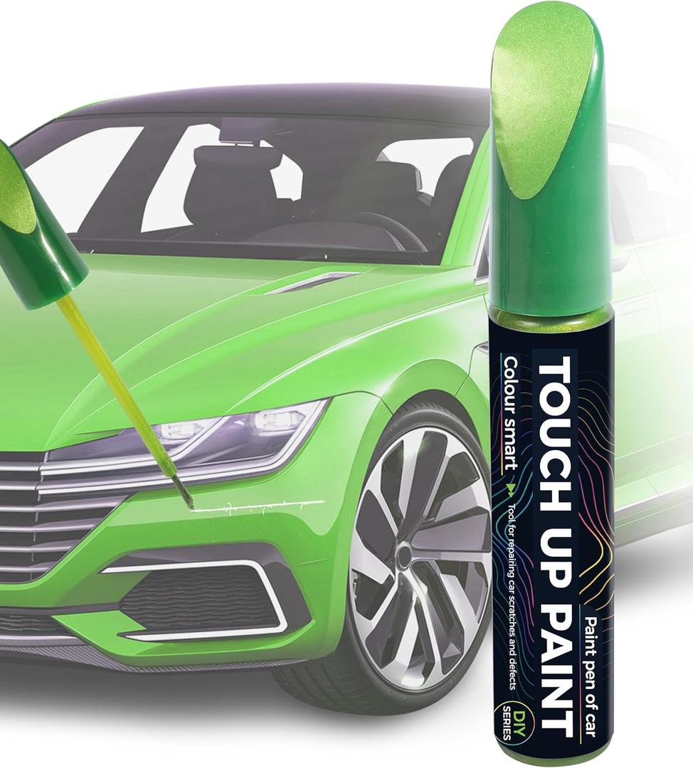 bylikeho Paint Pen, Touch Up Paint Pen,Car Accessories,Erase Car Scratches,Car Paint,Car Paint Scratch Repair,Touch Up Paint for Cars,Car Scratch Remover Pen,Quick and Easy Car Scratch Repair (Green)